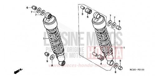REAR CUSHION CM125CX de 1999